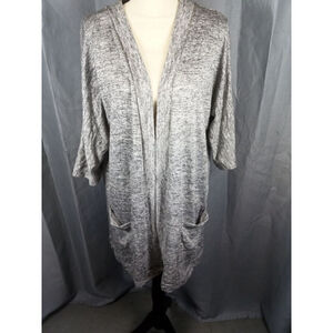 Women's Dip Gray Cardigan Sweater XL